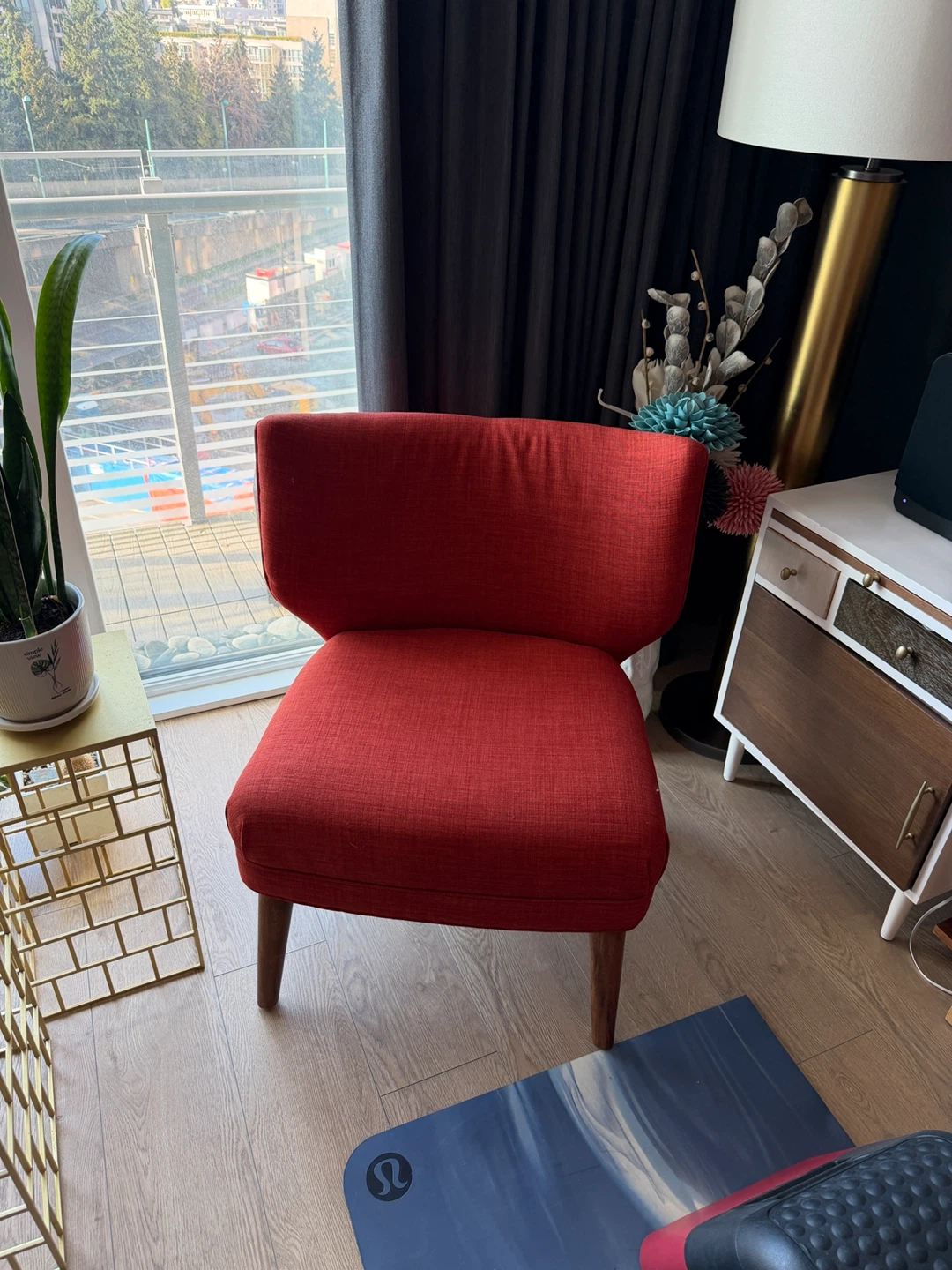 EQ3 Accent Chair – Burnt Orange