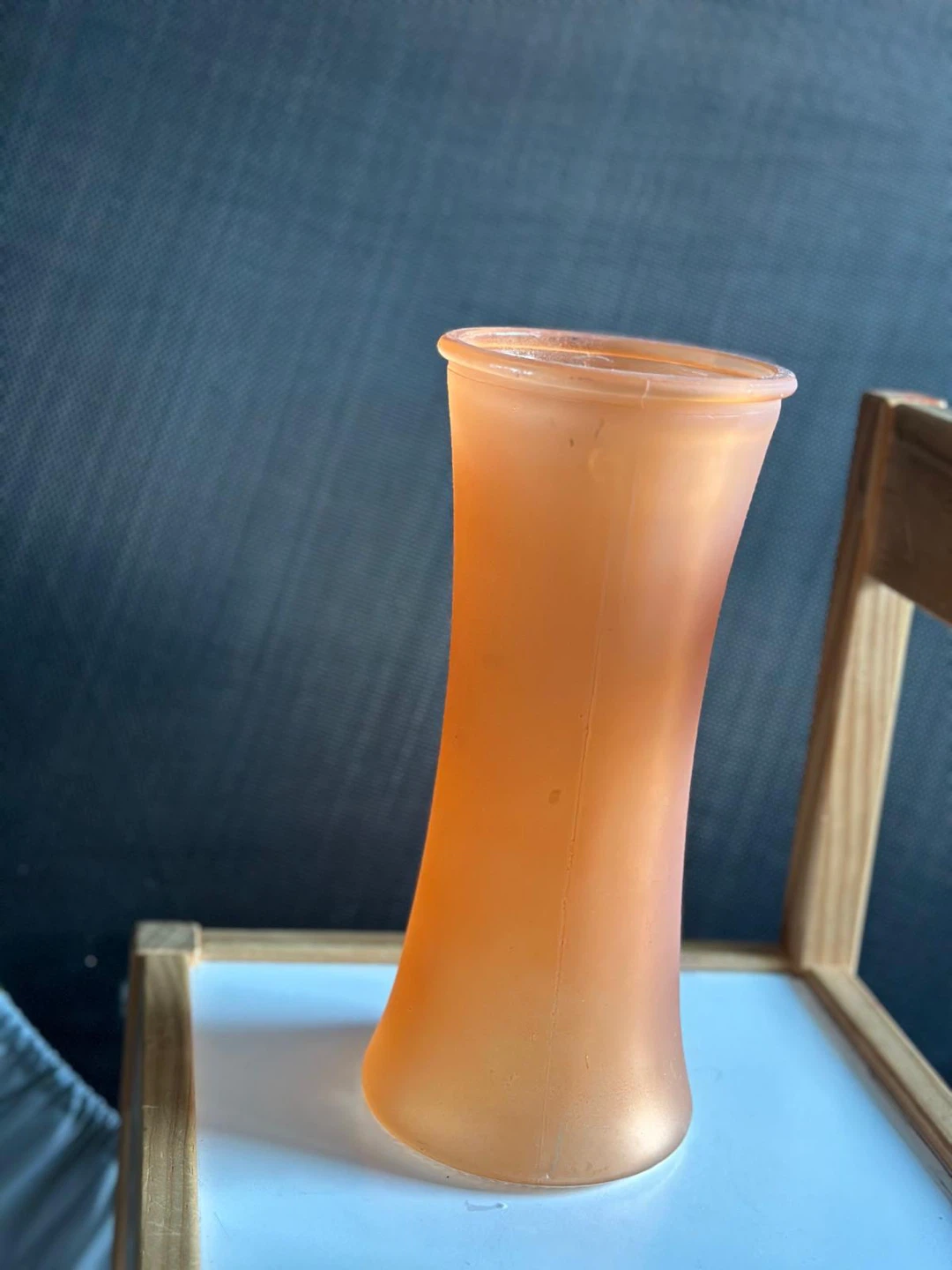 Orange Glass Vase