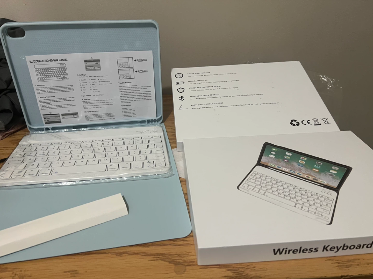 Wireless Keyboard Case for iPad - Blue - photo 3
