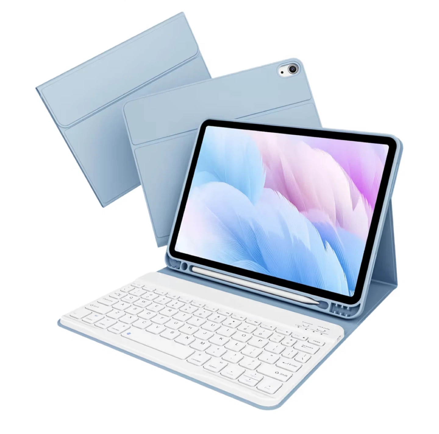 Wireless Keyboard Case for iPad - Blue
