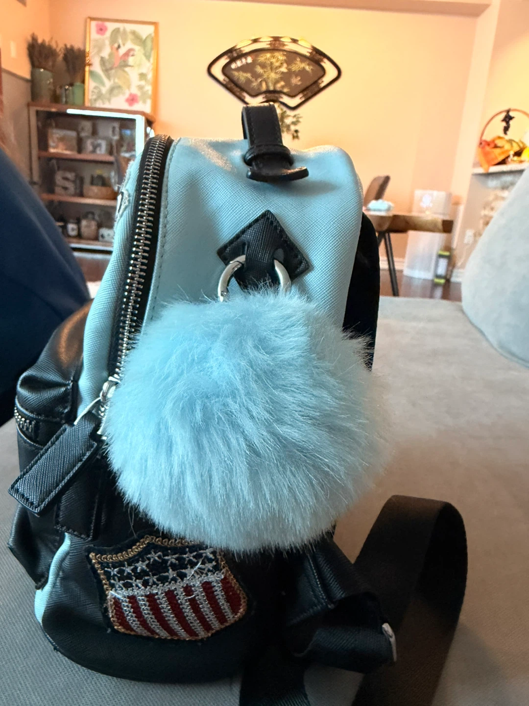 Light Blue & Black Mini Backpack🏆 - photo 2