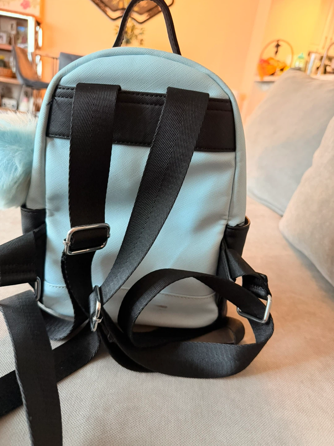 Light Blue & Black Mini Backpack🏆 - photo 3