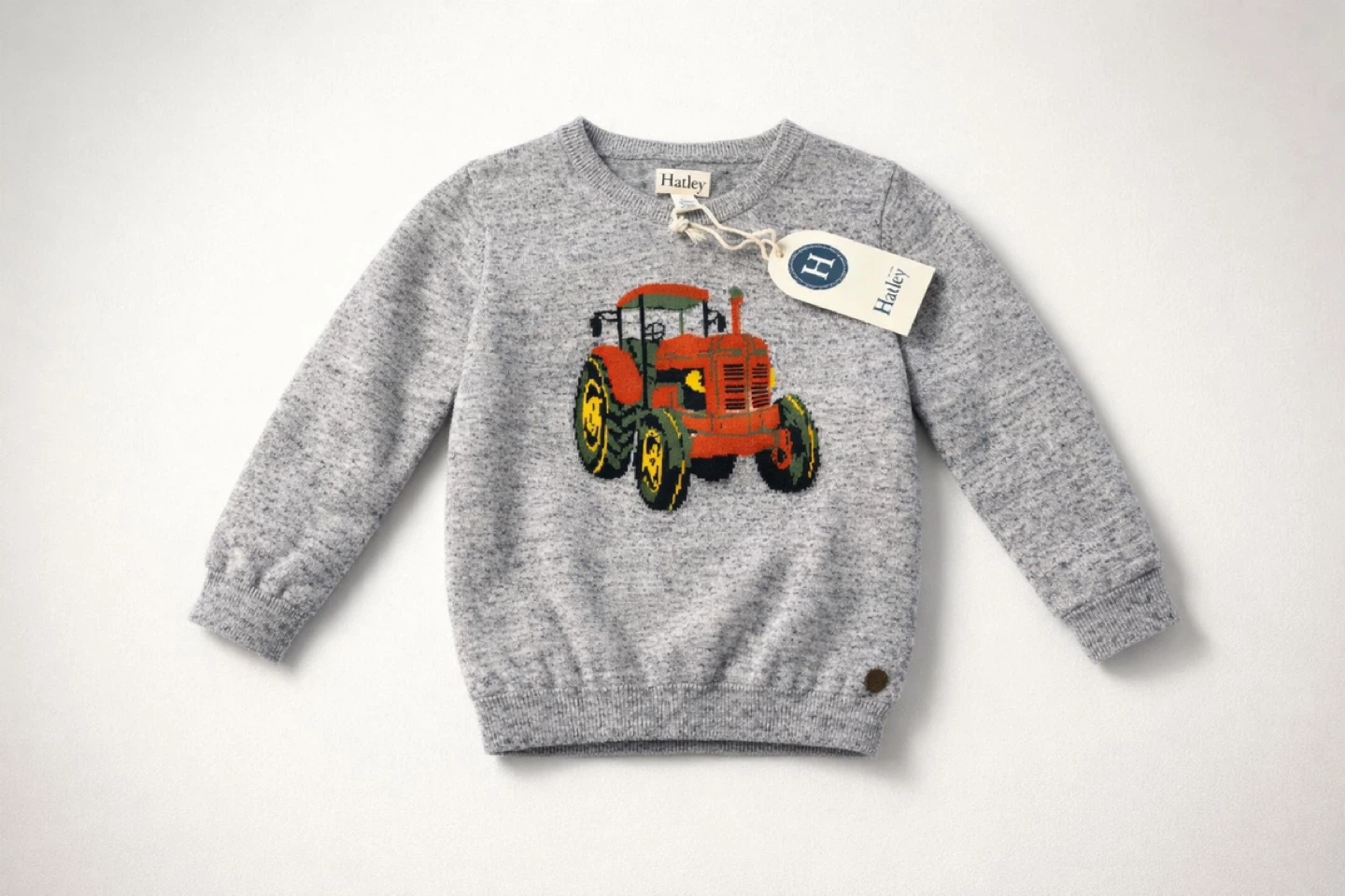 Hatley Tractor V-Neck Sweater, Size 4T (new)