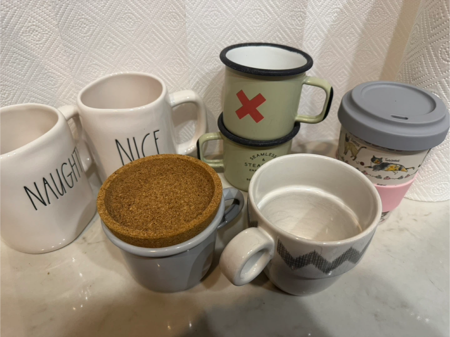 Assorted Mugs - Rae Dunn, Bestmade, Cat To-go cup