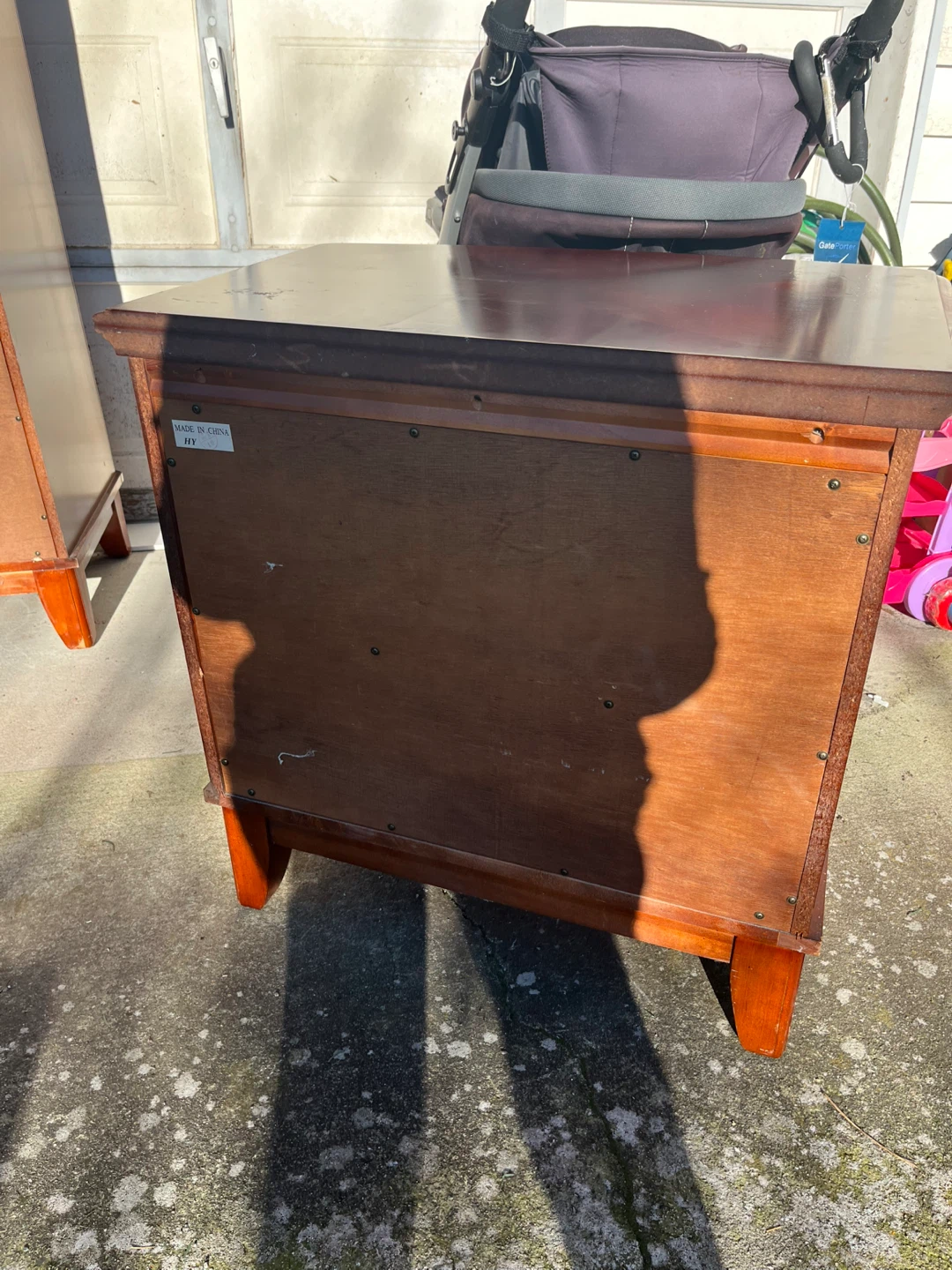 Wooden 2-Drawer Nightstand - photo 3