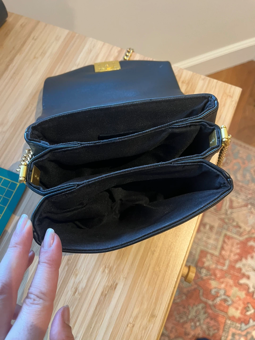MANGO Faux Leather Chain Crossbody Bag - photo 4
