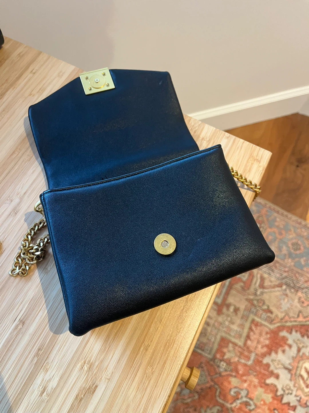 MANGO Faux Leather Chain Crossbody Bag - photo 3