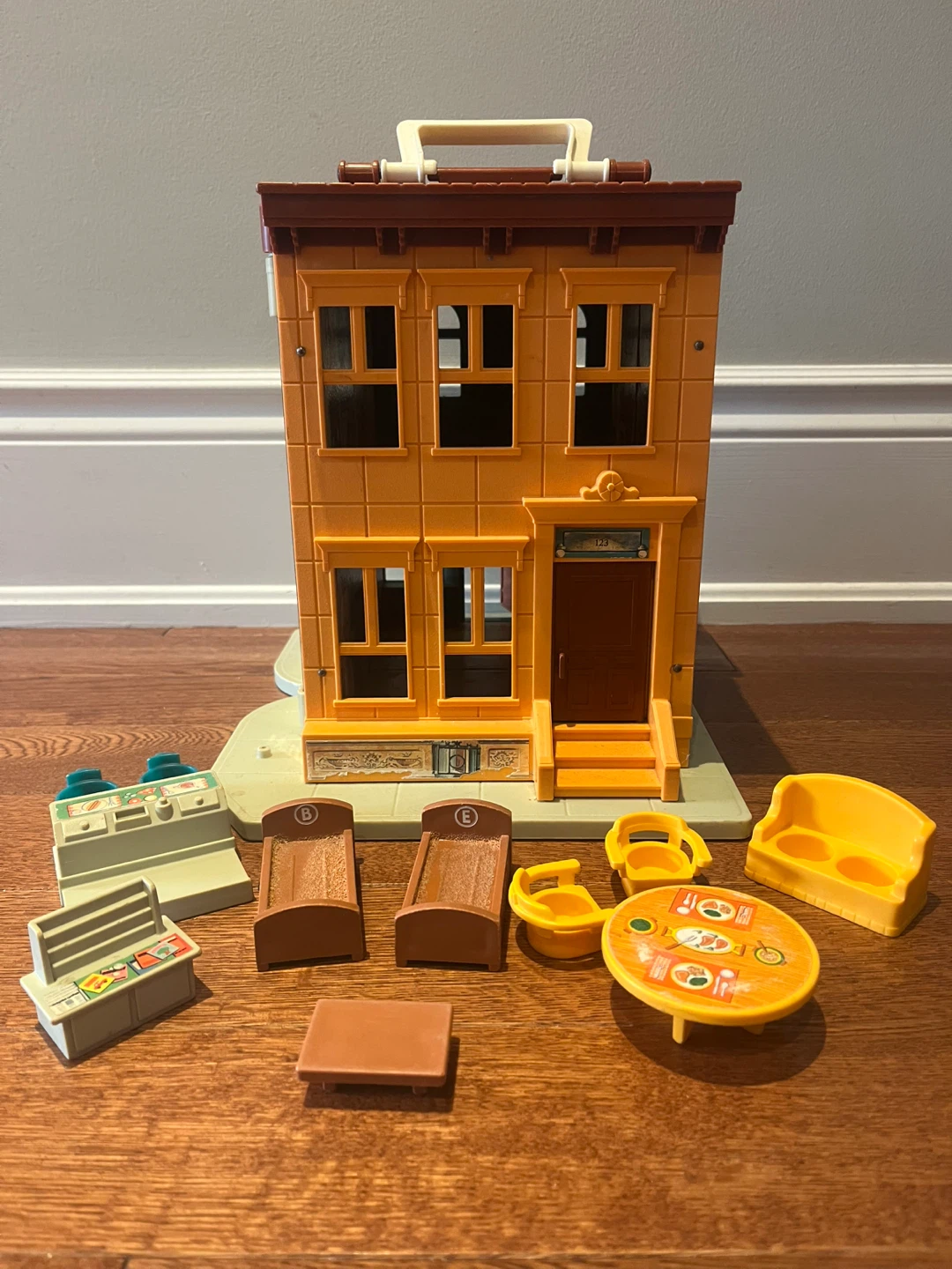 Vintage Sesame Street Fisher Price House Playset