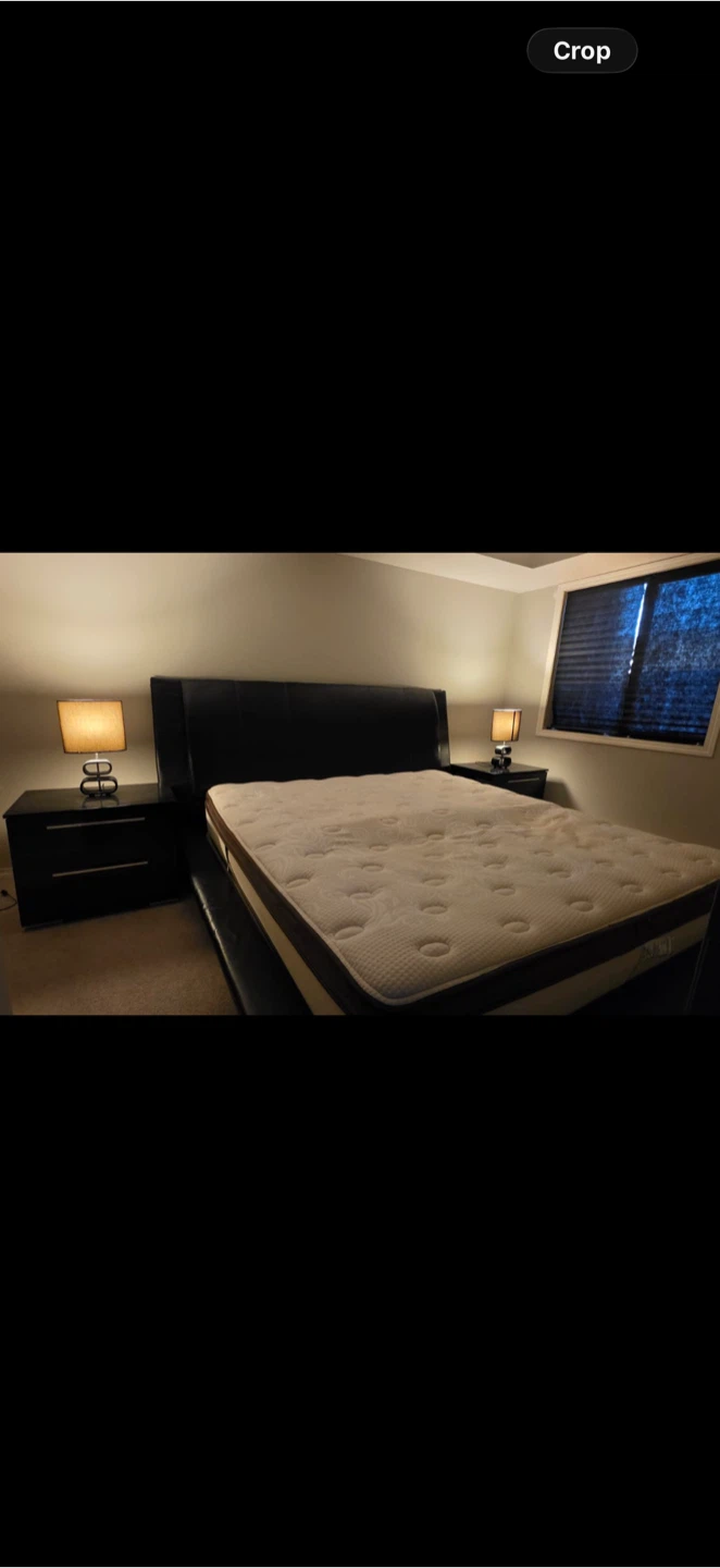 King size bed frame