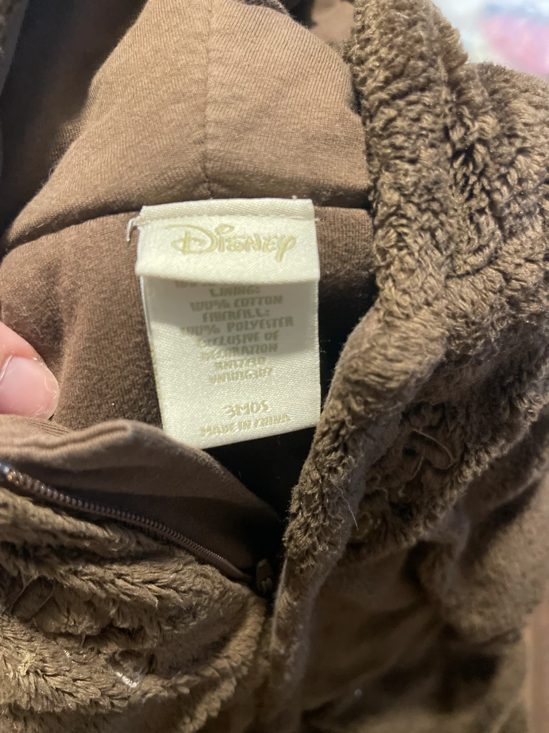 Disney Brown Fleece Winter Outfit - 3 Months - photo 2