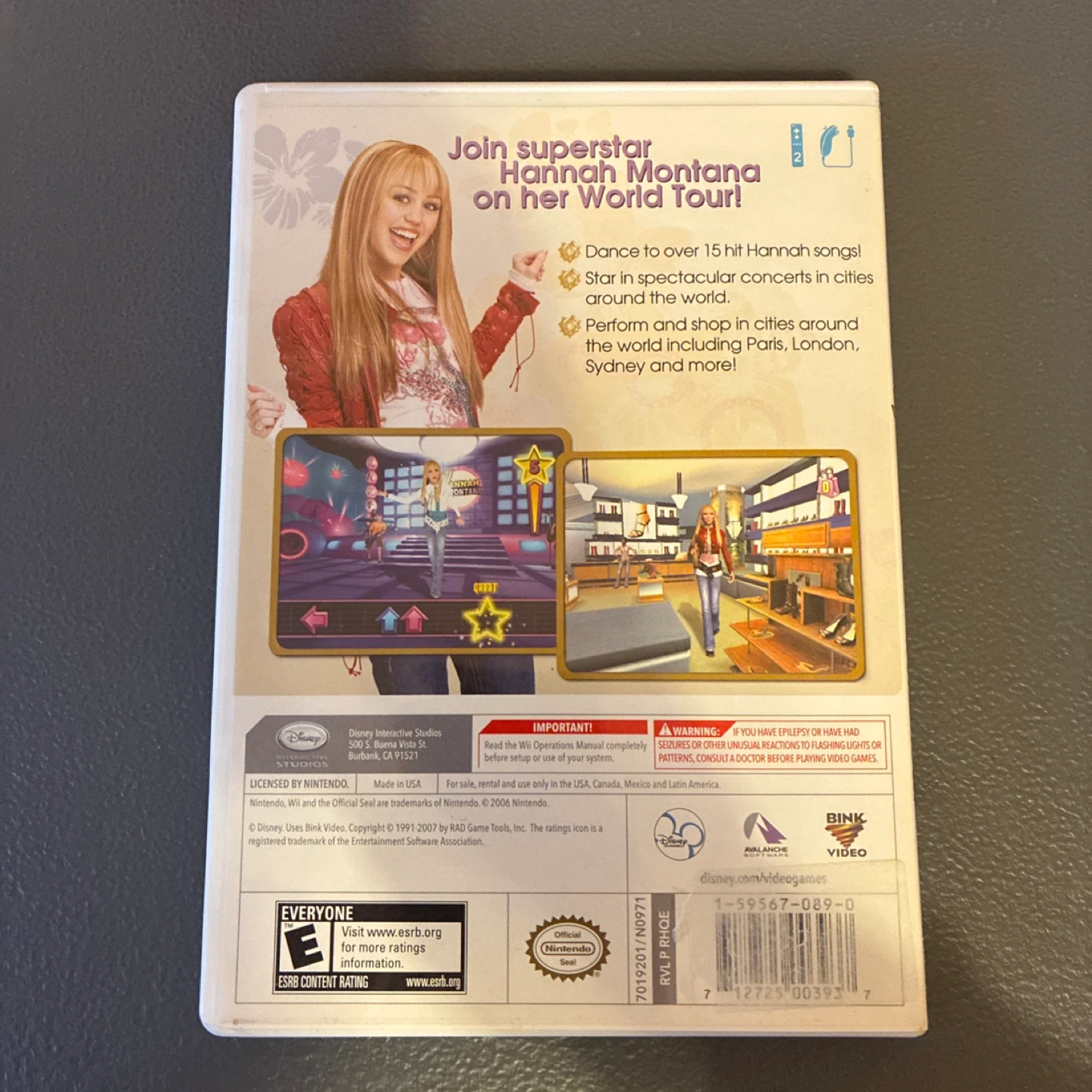 Hannah Montana Spotlight World Tour - Nintendo Wii Game - photo 2
