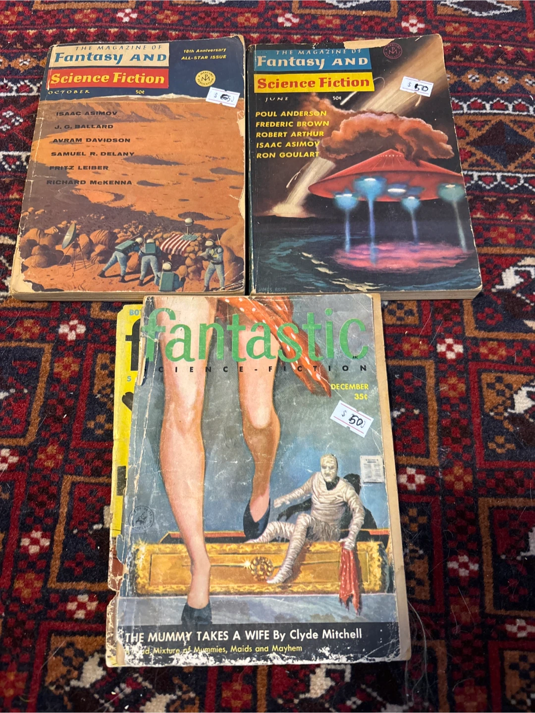 Vintage Fantasy and Science Fiction Magazines