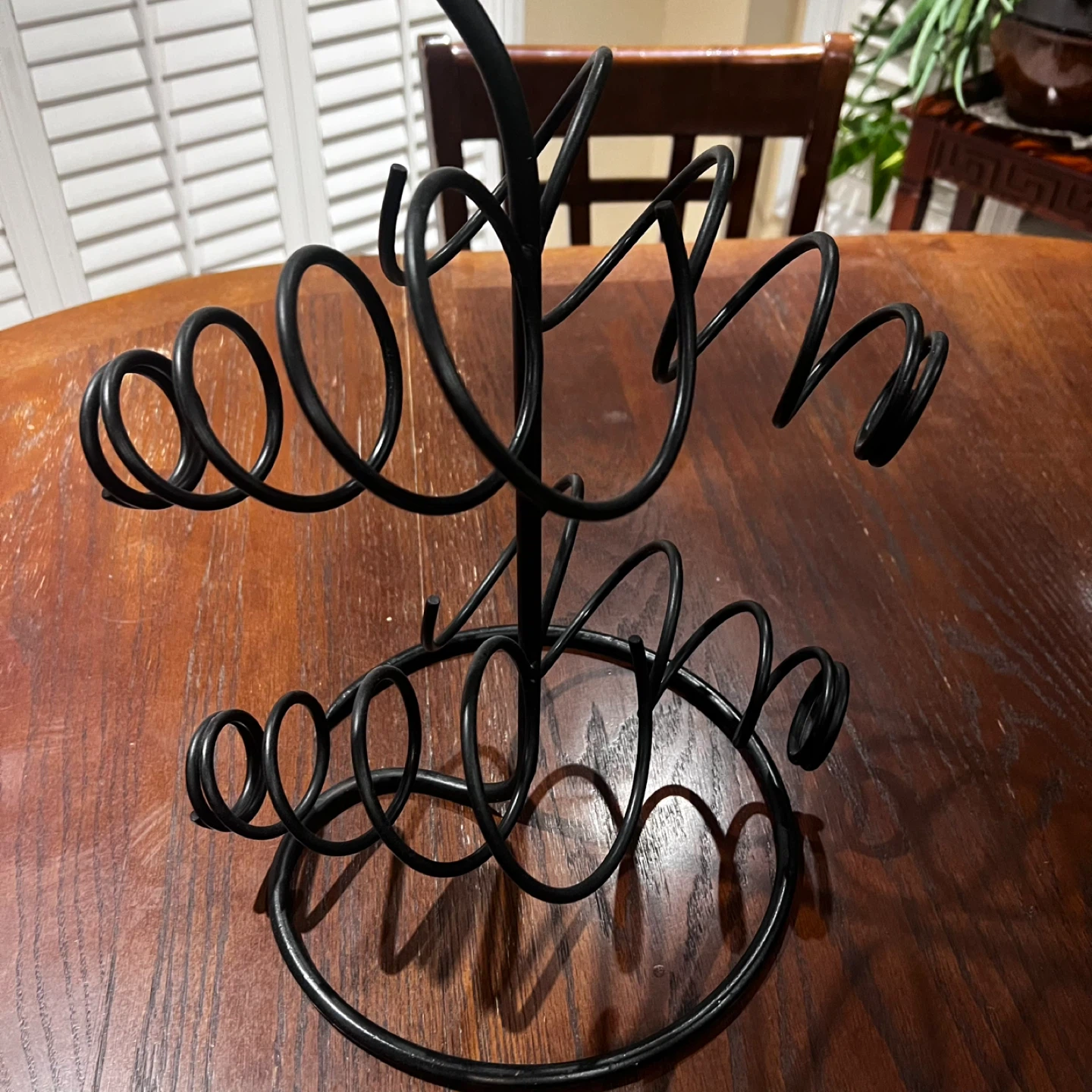 Black Metal Wine Rack - photo 2