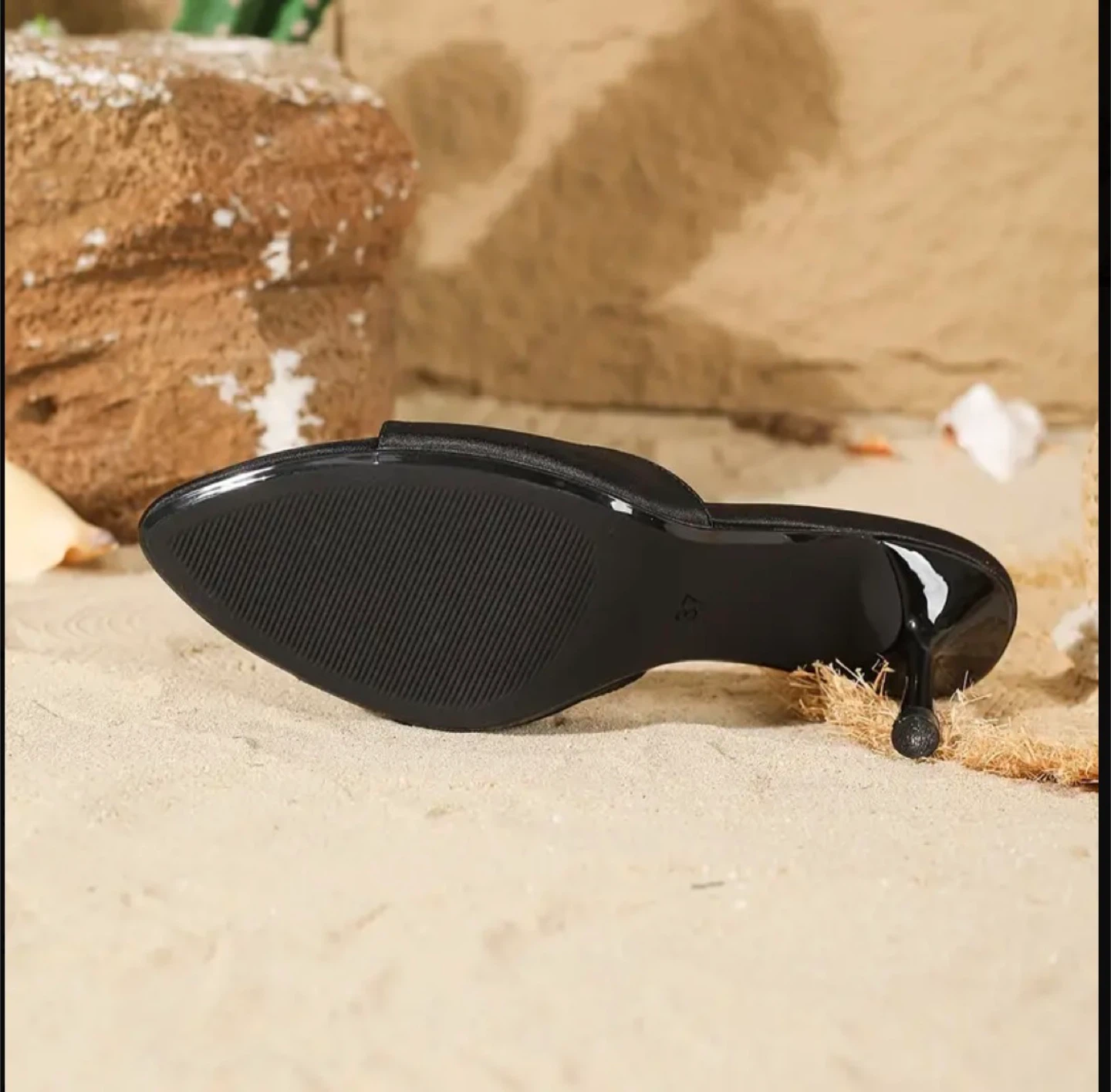 Black Stiletto Heel Mules - photo 3