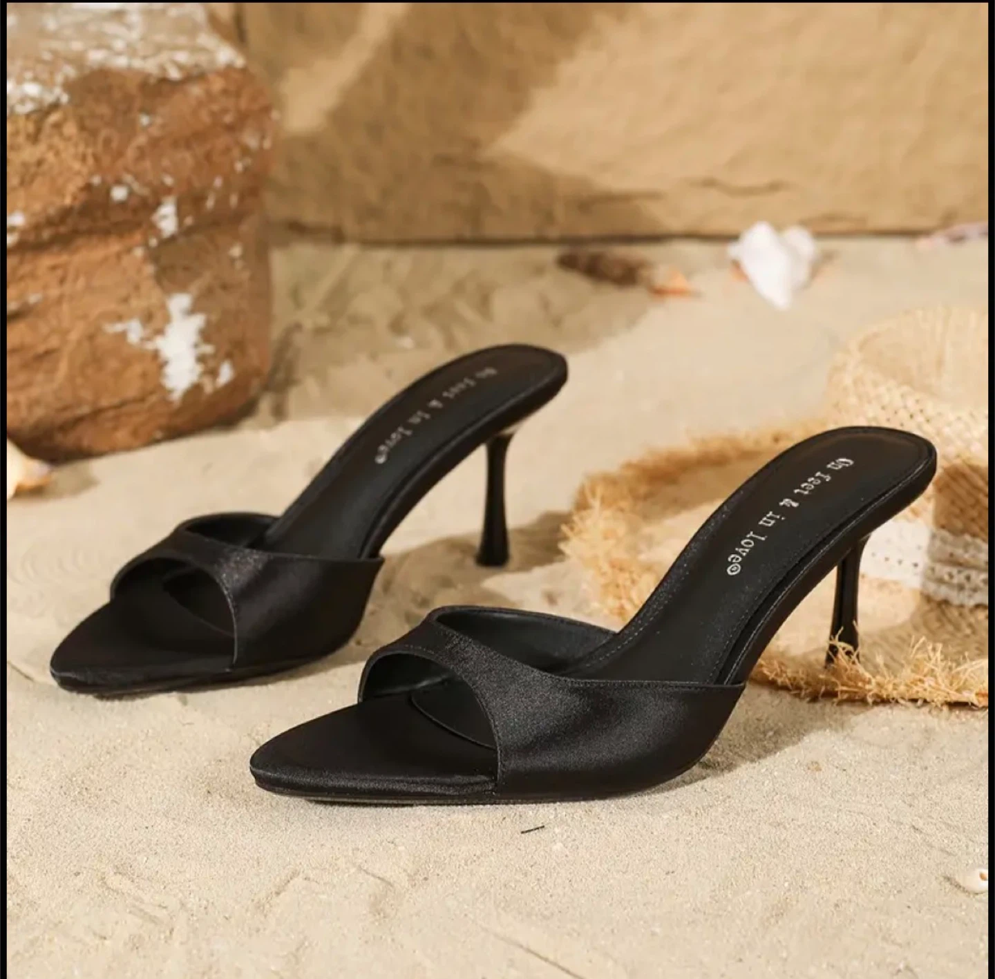 Black Stiletto Heel Mules - photo 5