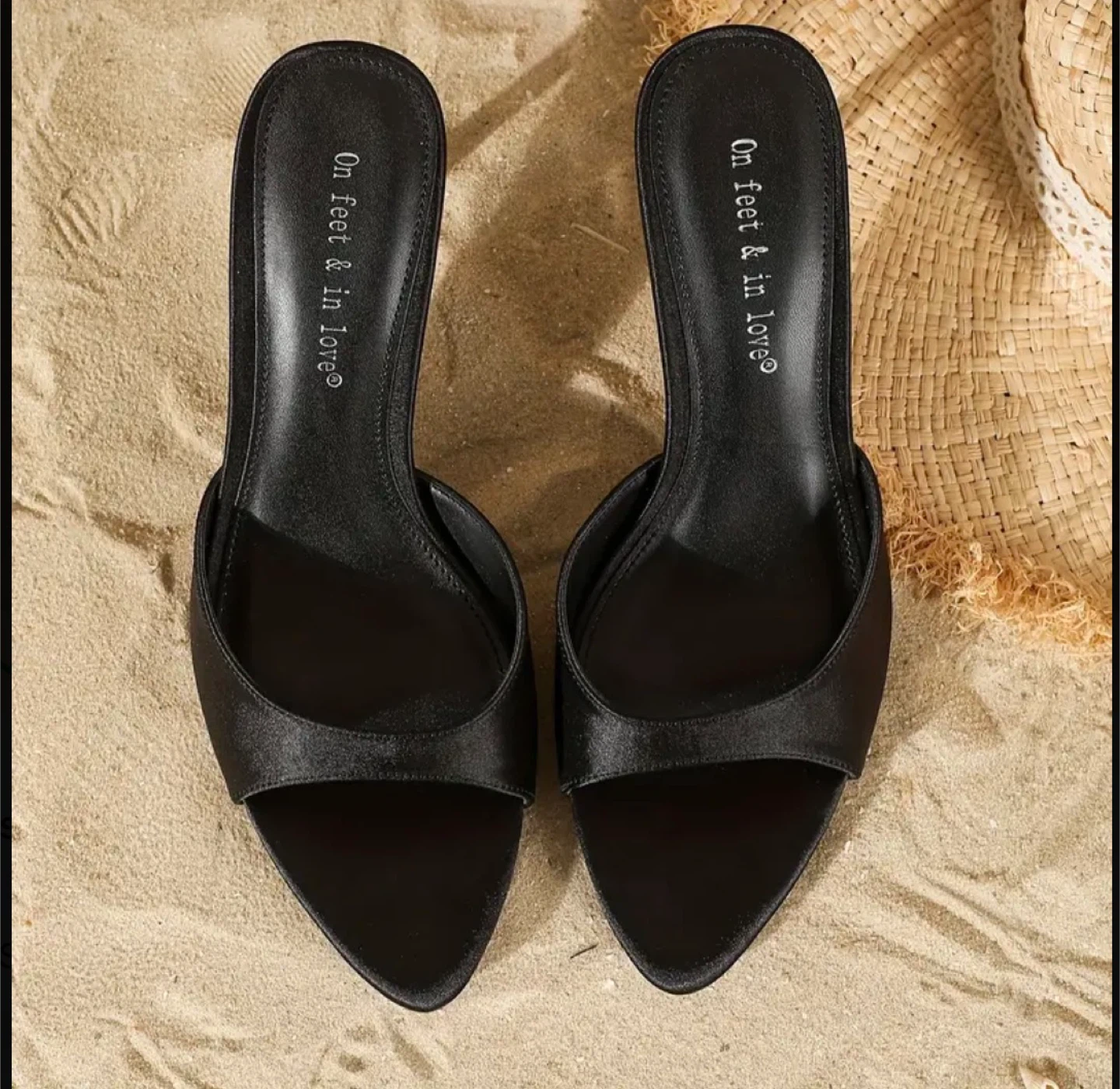 Black Stiletto Heel Mules - photo 4