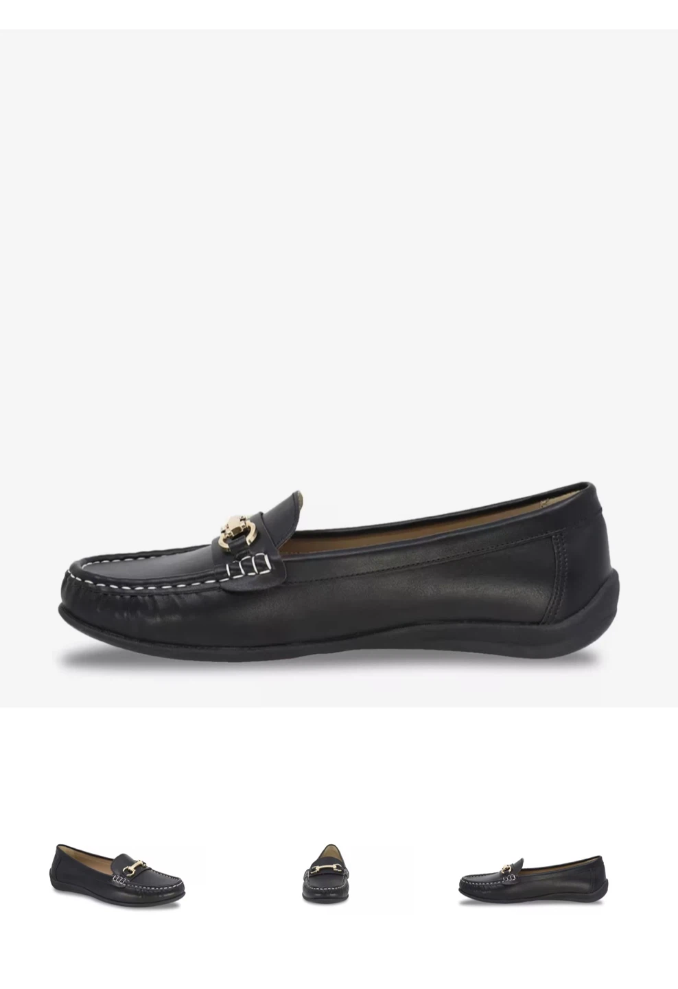 Kelly & Katie Black Leather Loafers - Size 37 - photo 2