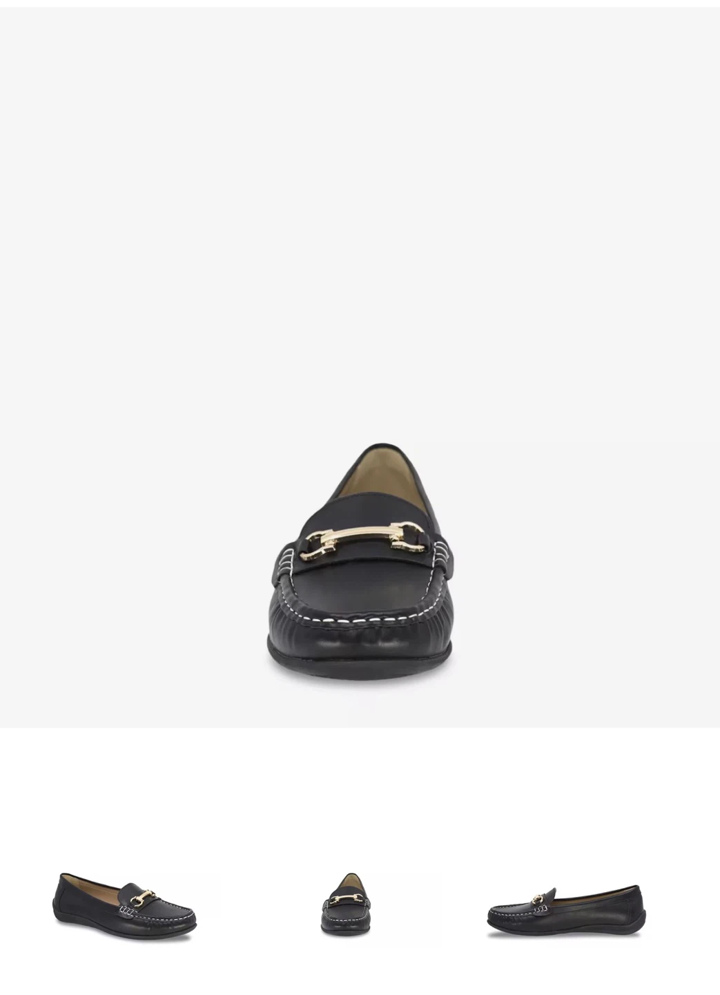 Kelly & Katie Black Leather Loafers - Size 37 - photo 3