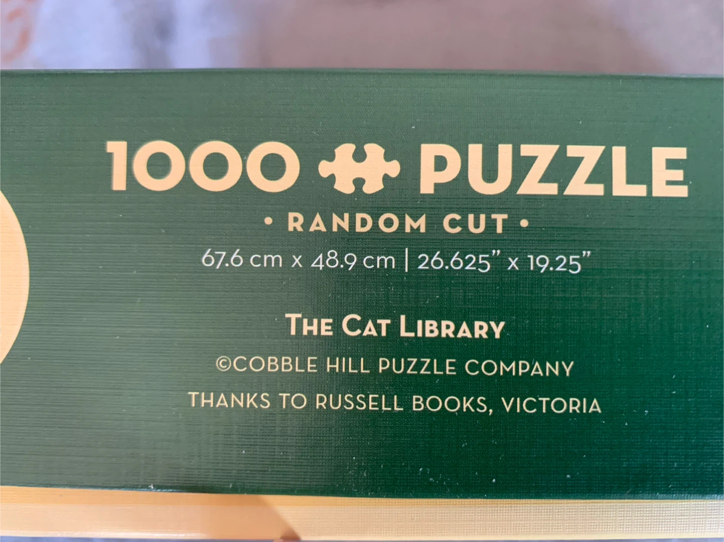Cobble Hill The Cat Library 1000 Piece Jigsaw Puzzle - photo 3