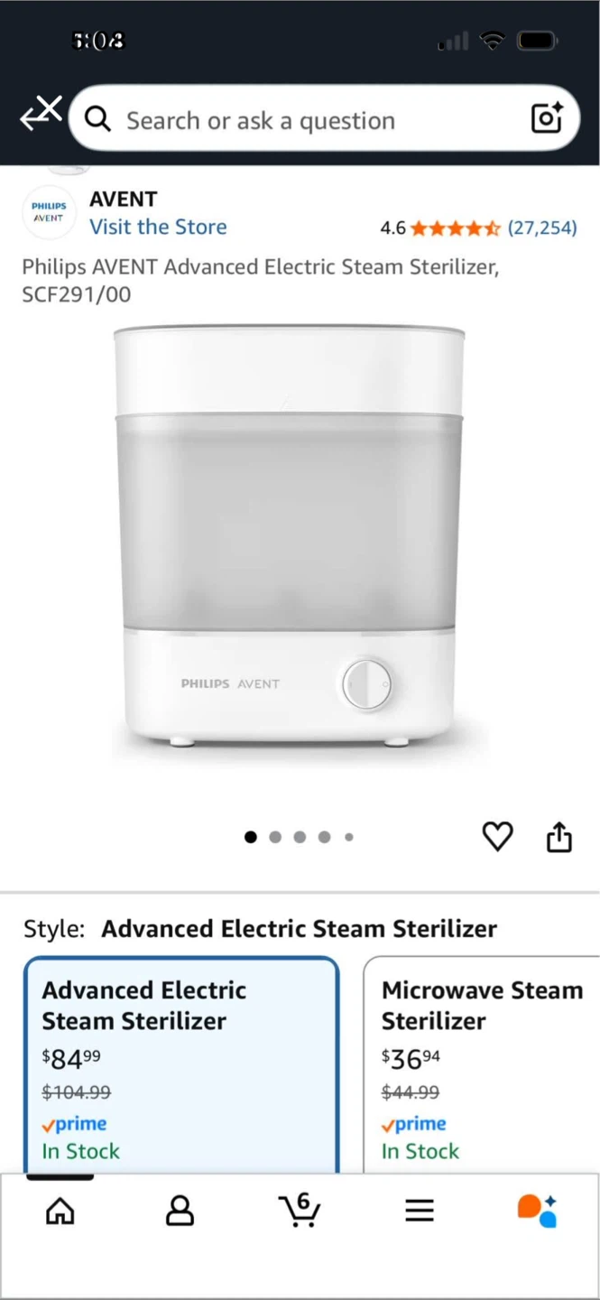 Brand New Philips AVENT Steam Sterilizer