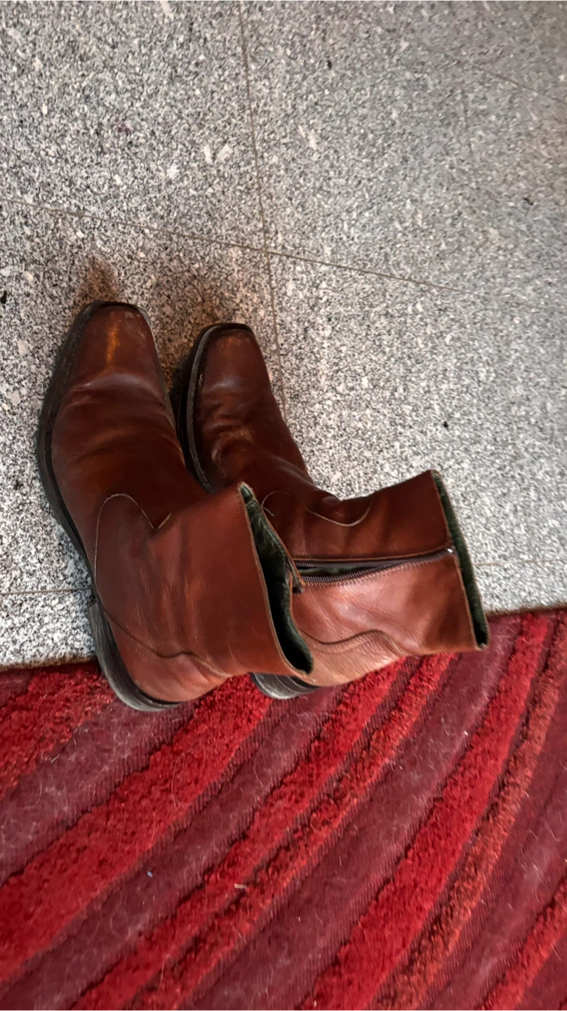 Brown Leather Ankle Boots - photo 3