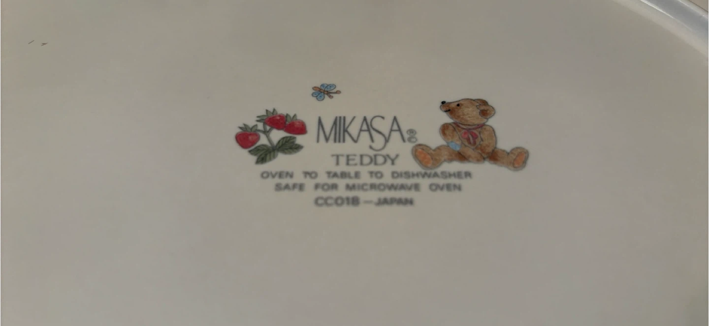 Mikasa Teddy Bear Plate - photo 3