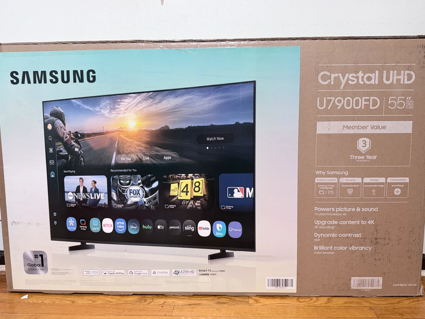 New Samsung Crystal UHD U7900FD 55" TV