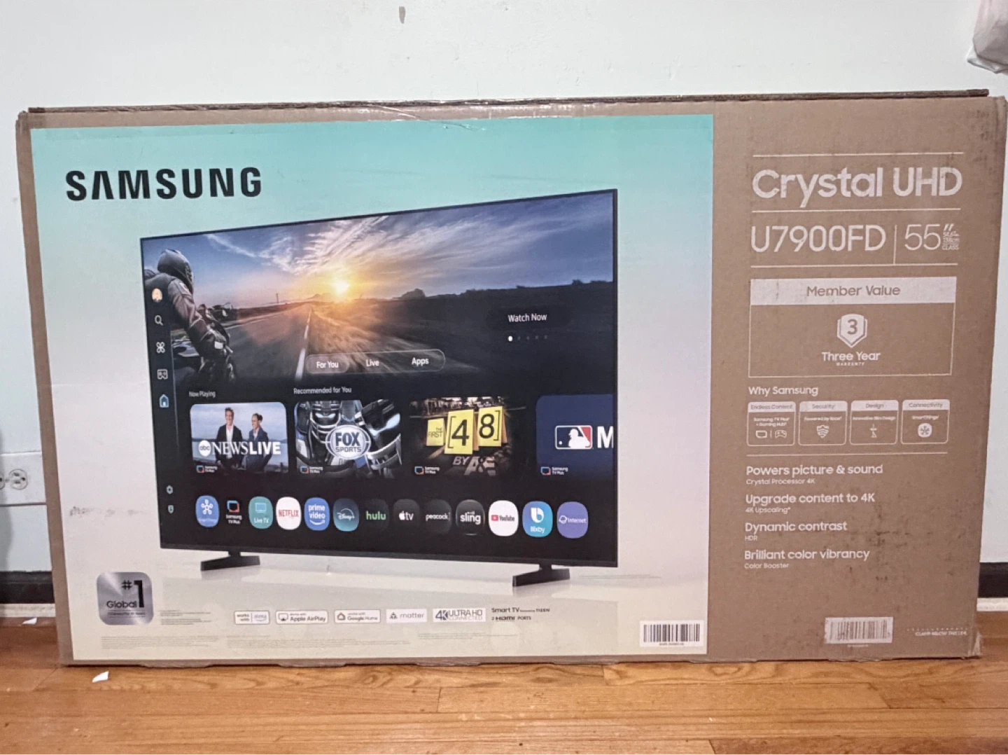New Samsung Crystal UHD U7900FD 55" TV - photo 2
