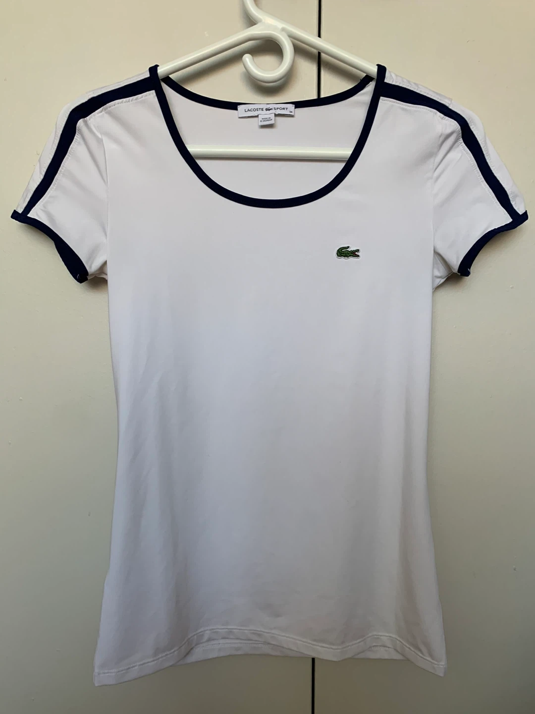 Lacoste Sport Women's White T-Shirt Size S