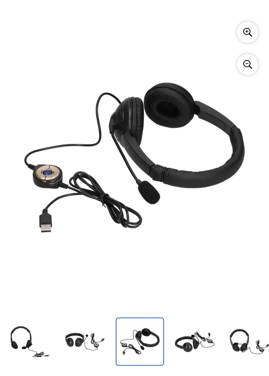 USB Wired Telephone Headset - New!