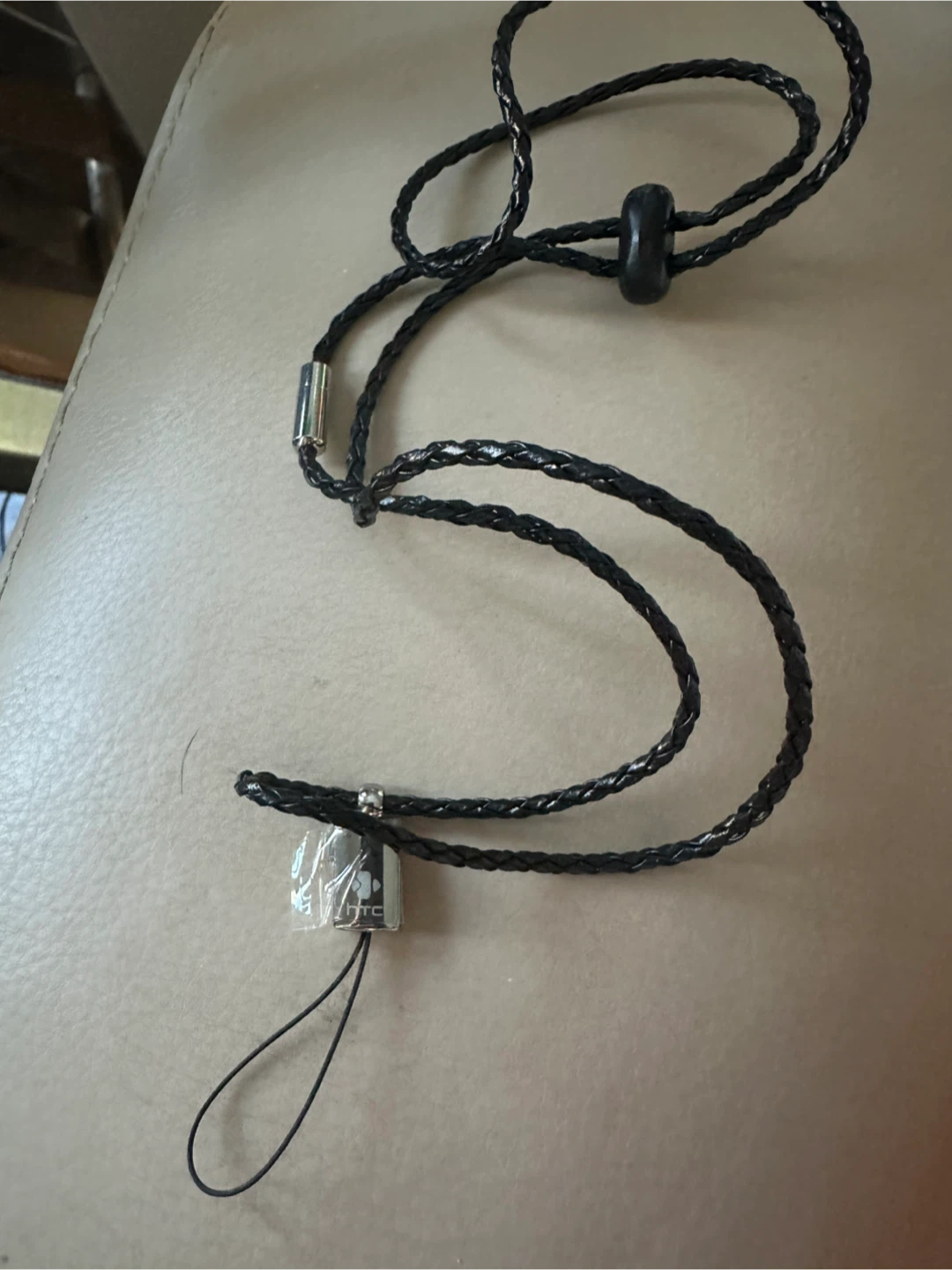 Braided Phone strap Black