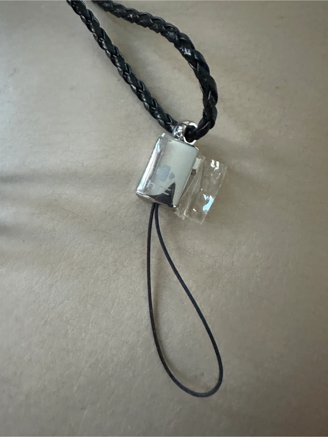 Braided Phone strap Black - photo 2