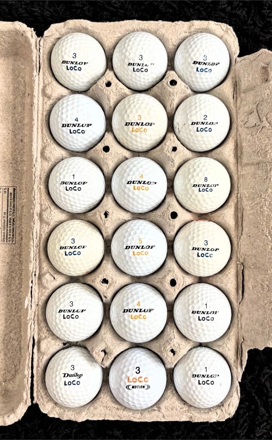 18 Dunlop LoCo Golf Balls - photo 2