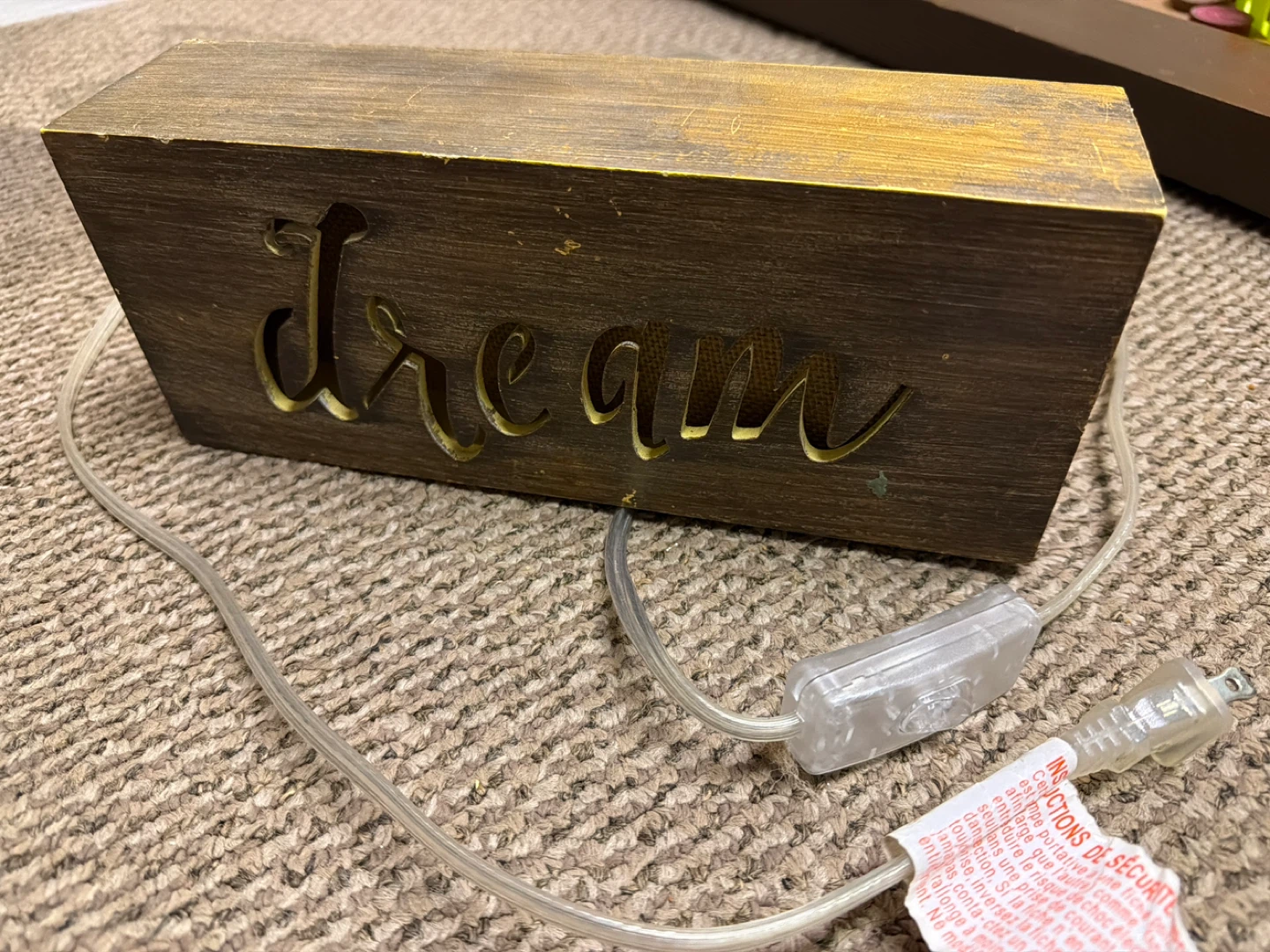 🥕Dream Light-Up Sign - photo 3