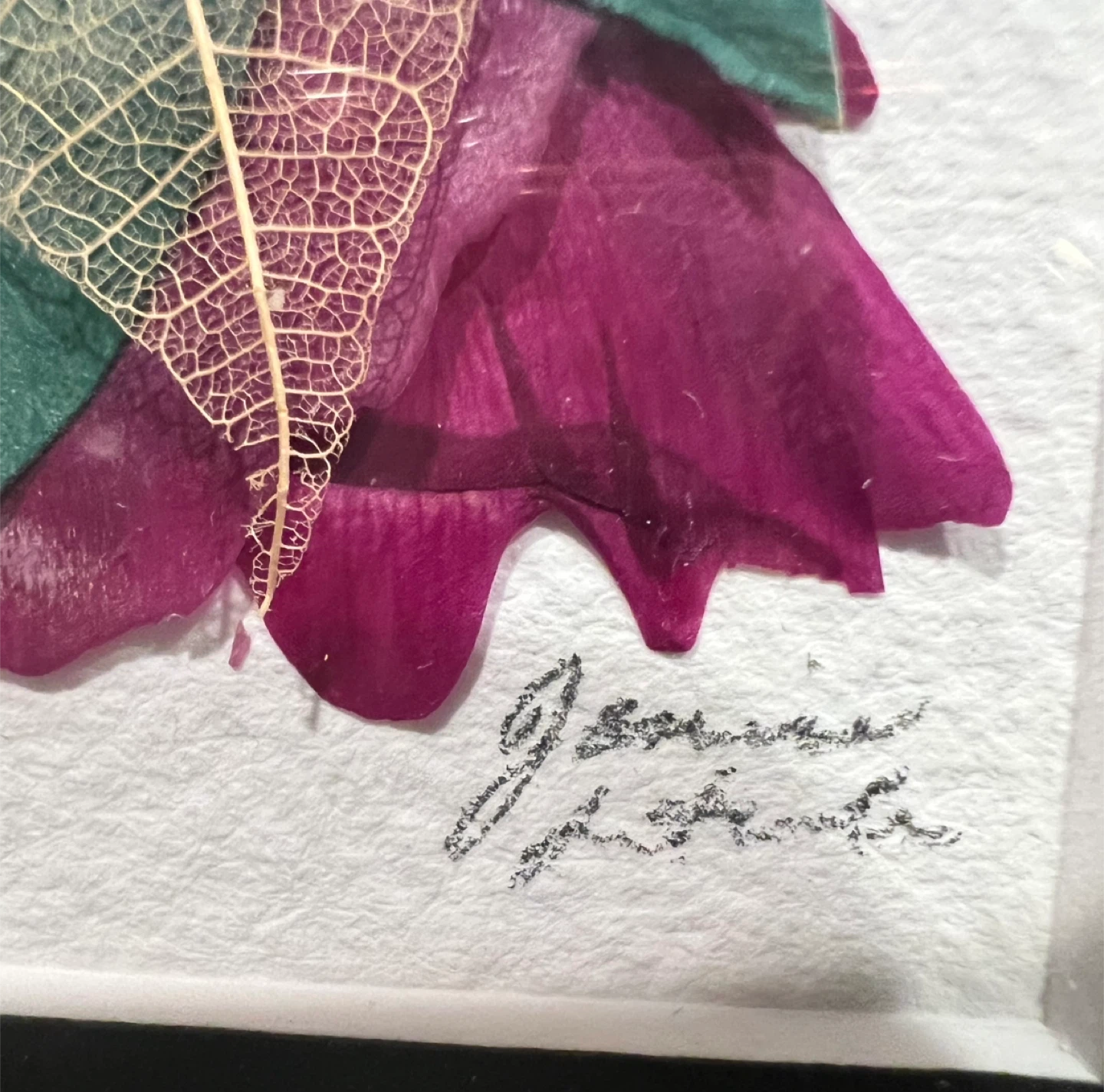 Framed Pressed Flower Art - photo 3