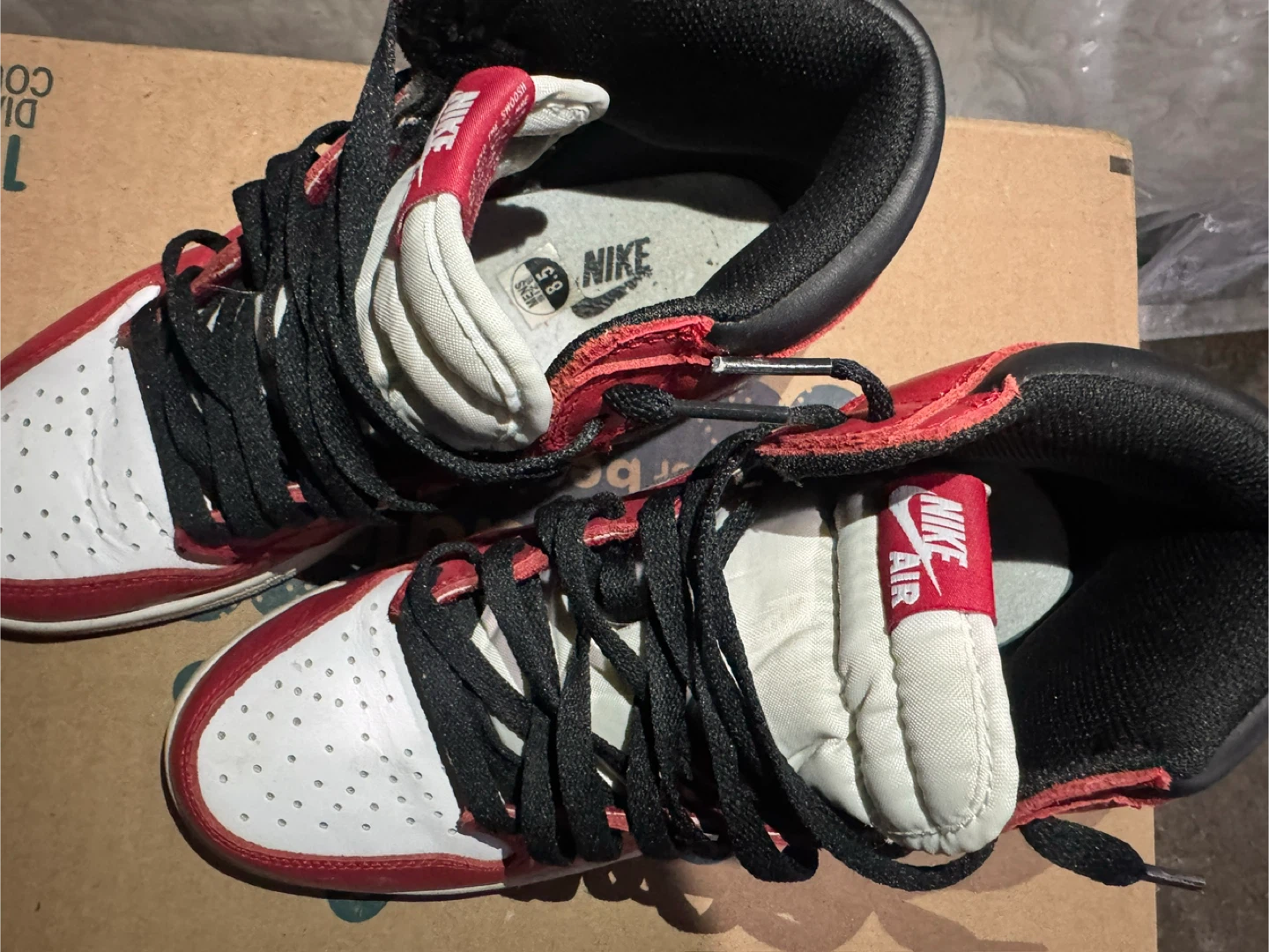 Nike Air Jordan 1 Red/White - Size 8.5 - photo 2