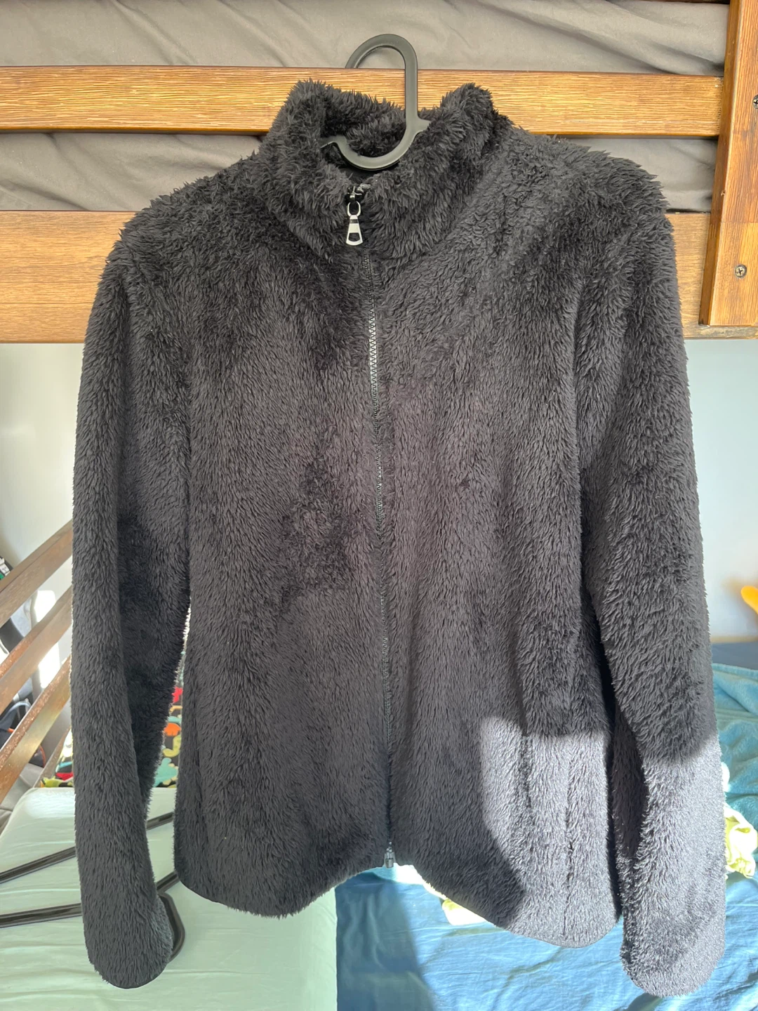 Uniqlo Fluffy Yarn Fleece Full-Zip Jacket, Size L