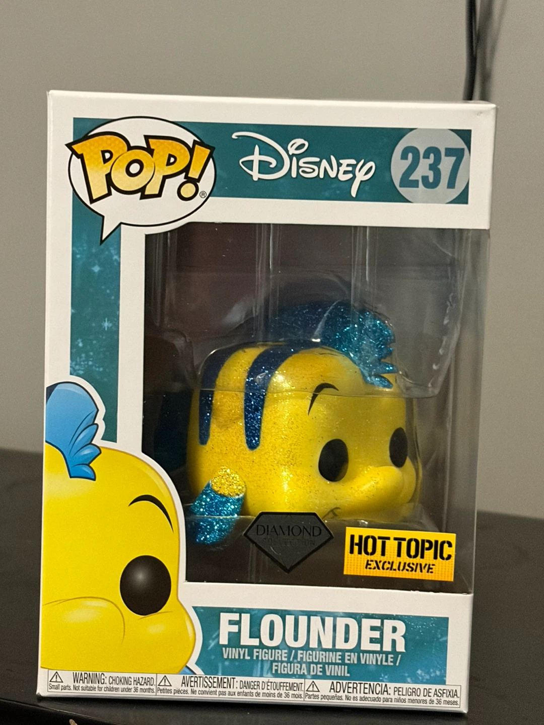Funko Pop! Sparkly Disney 237 Flounder Diamond Collection