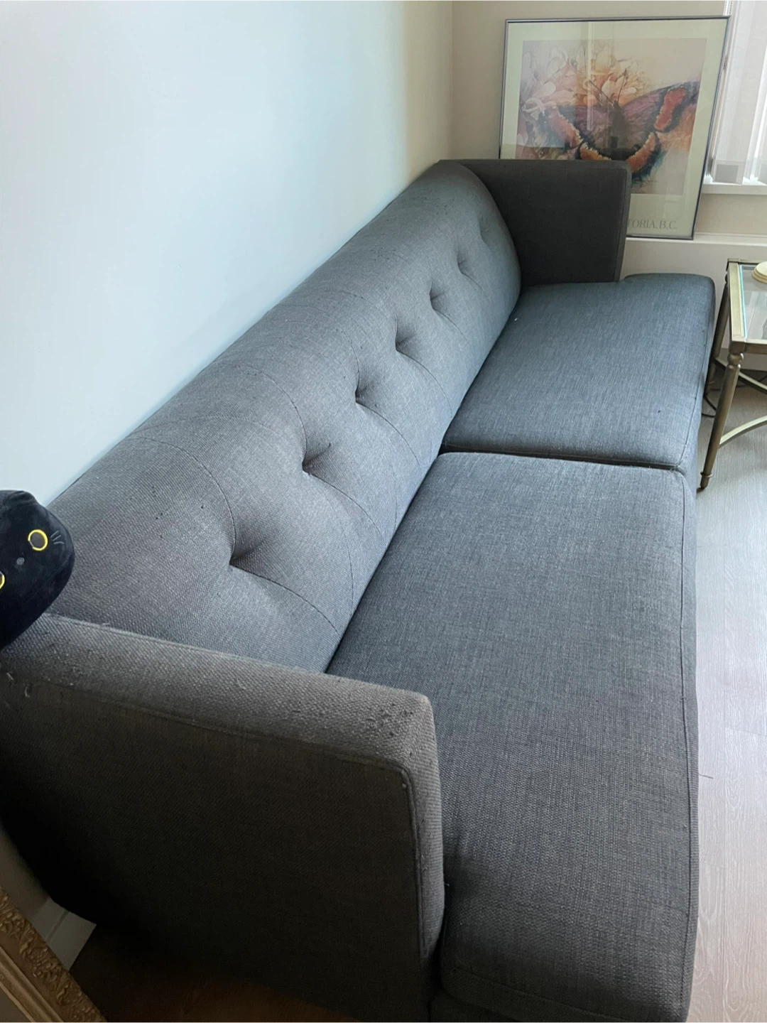 CB2 Avec Grey Sofa - 87" Wide - photo 2