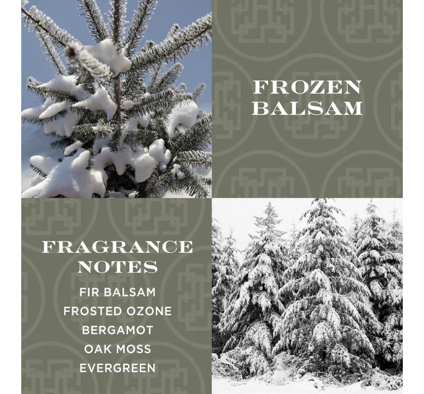HOMEWORX 18oz Frozen Balsam Scented Candle - photo 4