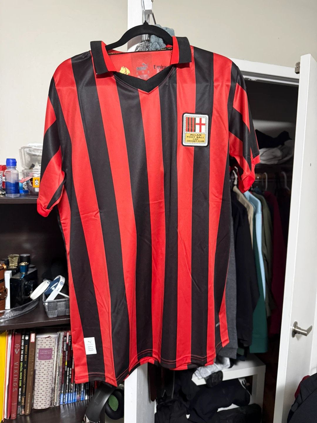 AC Milan Football Jersey - Size Large