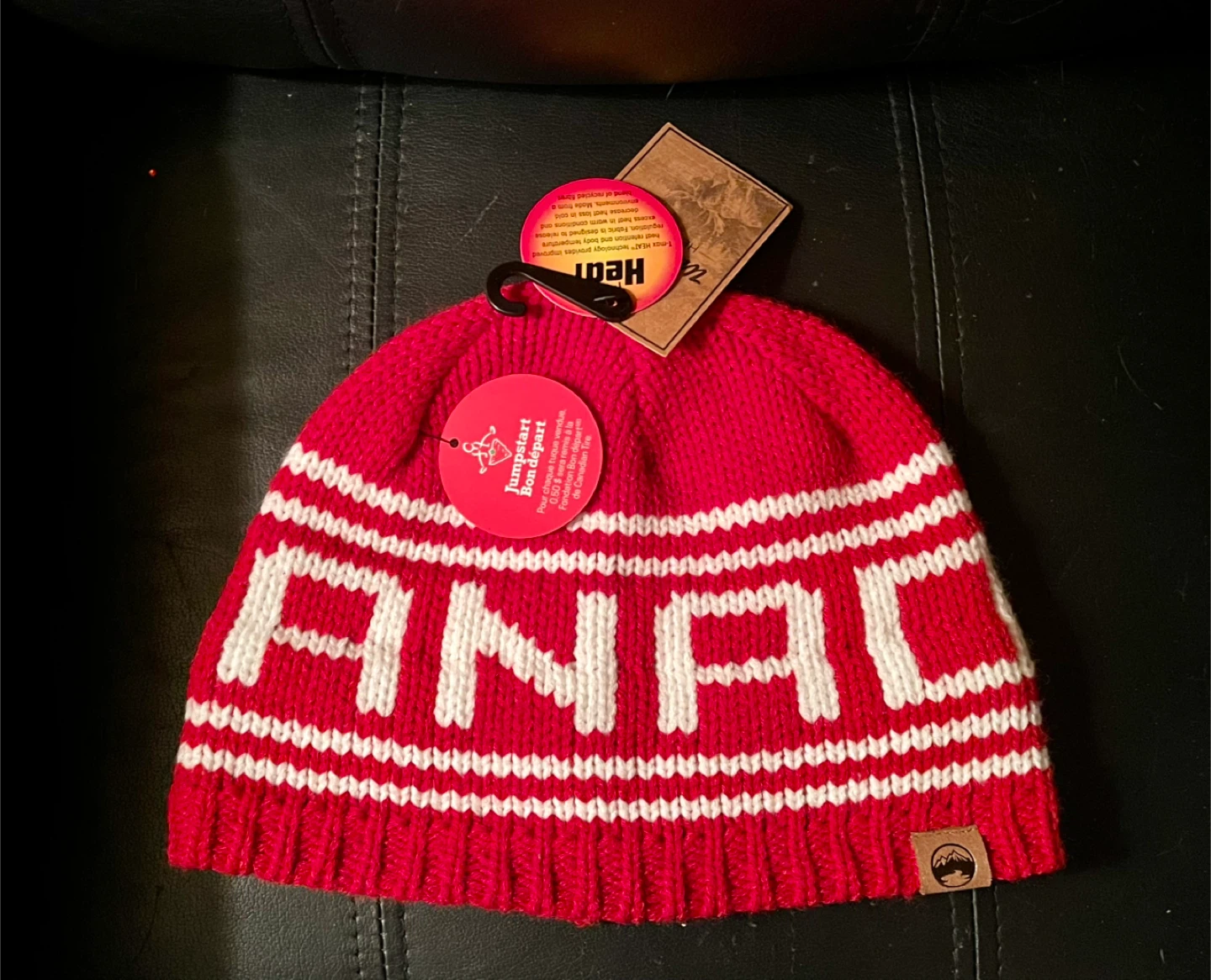 NEW Wind River Heritage Beanie - Red & White