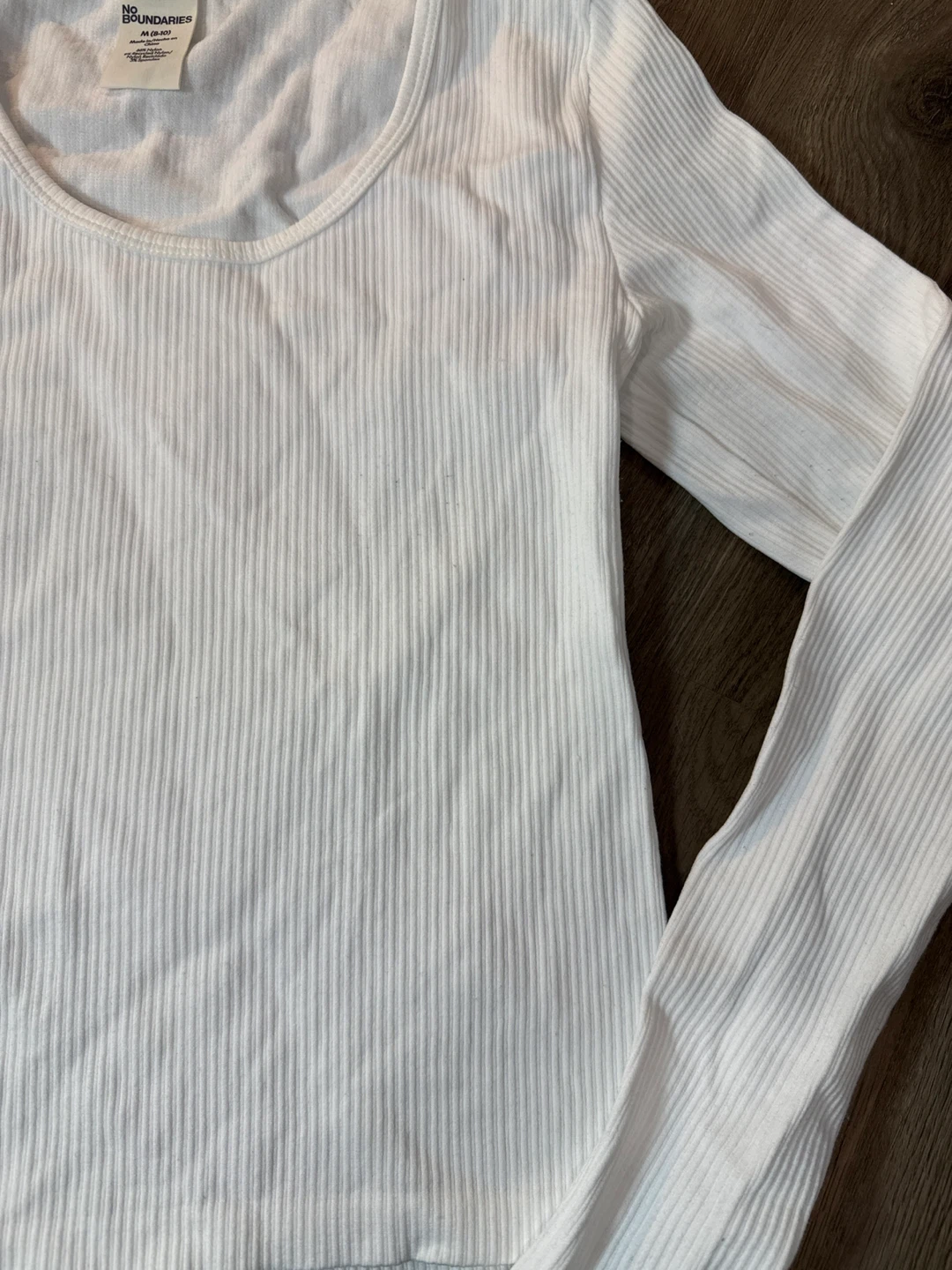 No Boundaries White Long Sleeve - Size M - photo 3