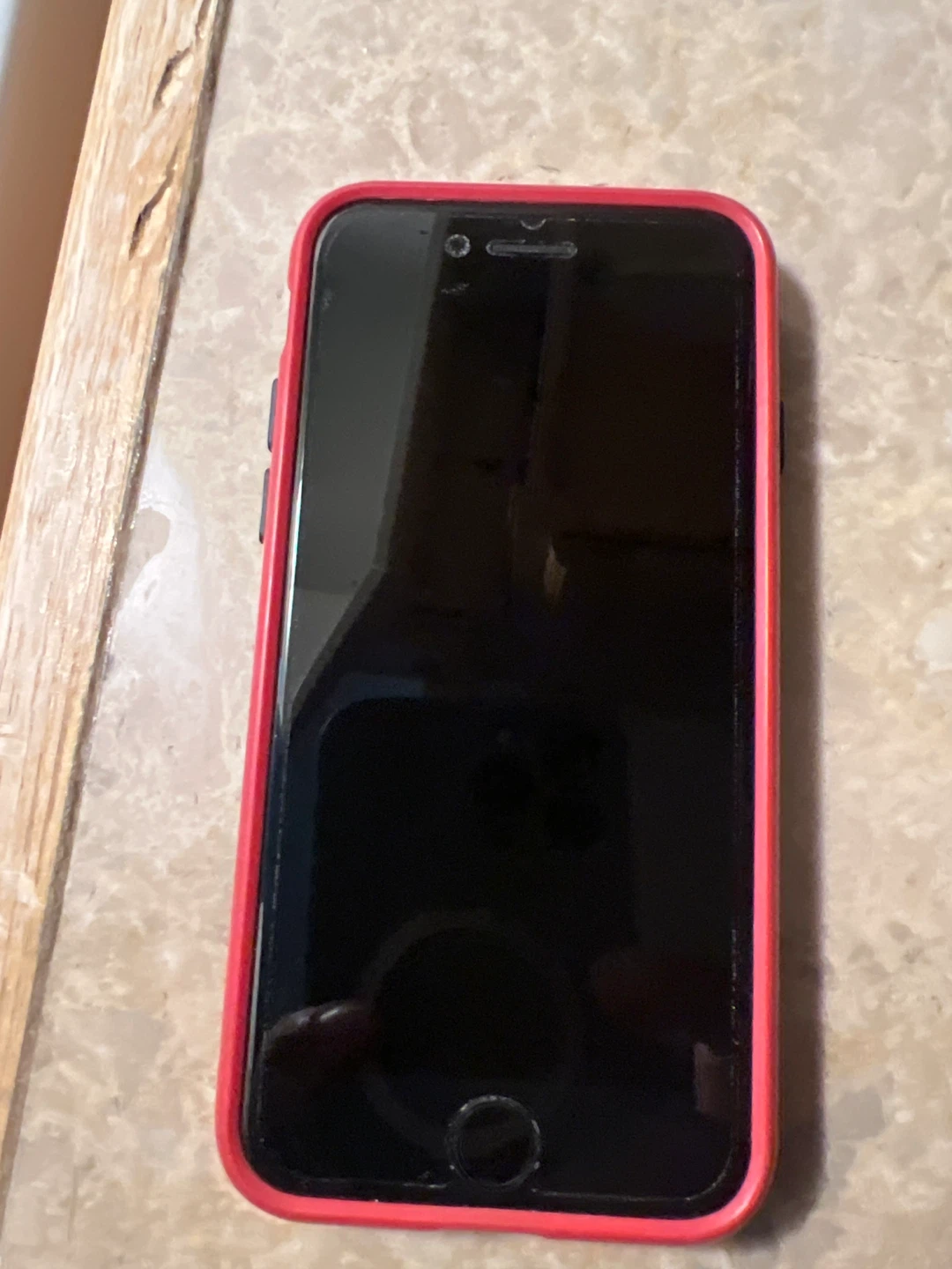 iPhone 8 with Red Case