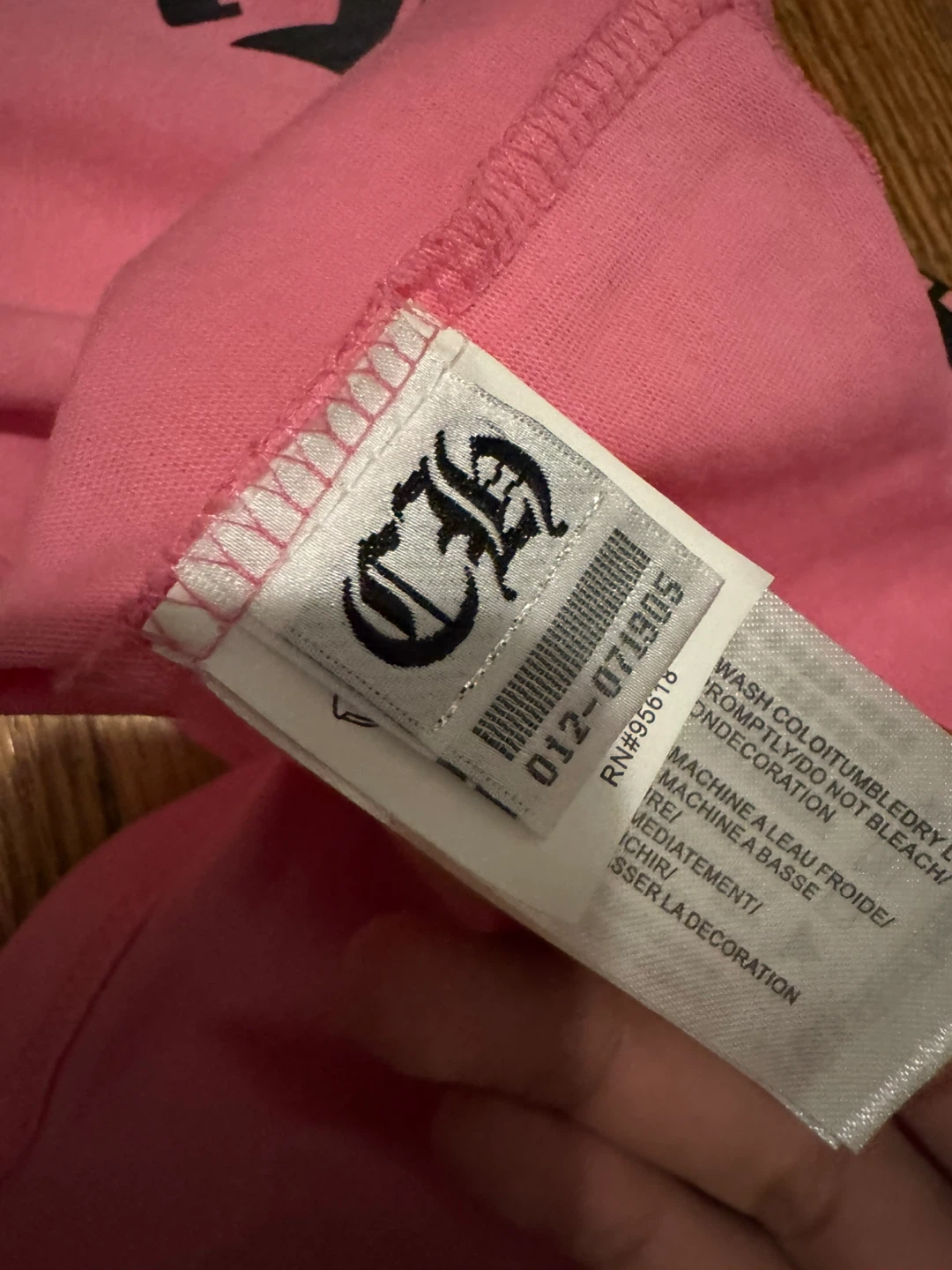 (RECIEPT)Chrome Hearts Pink Long Sleeve Shirt - Size M - photo 3