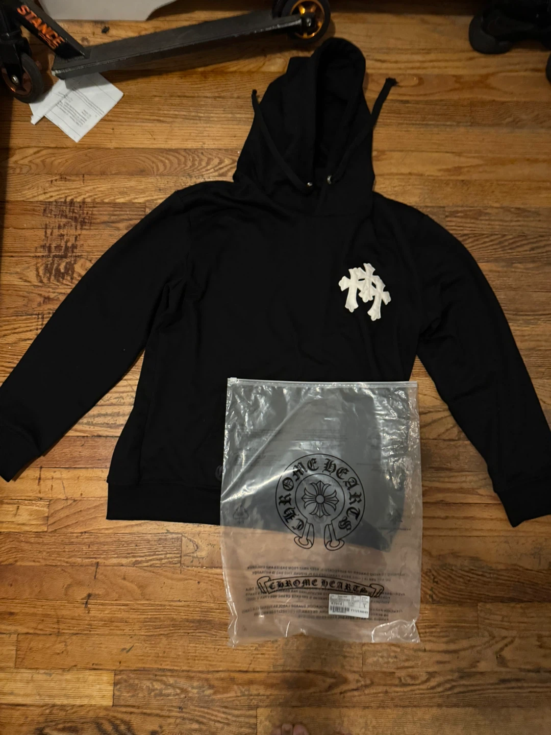 (I GOT RECIEPT)Chrome Hearts Black nd white Hoodie