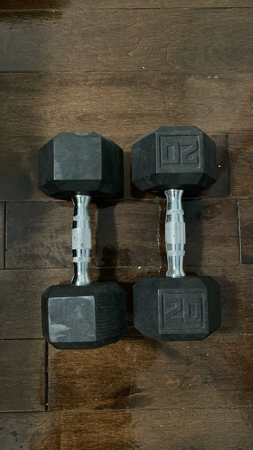 Must Go Pair of 20lb Dumbbells $25