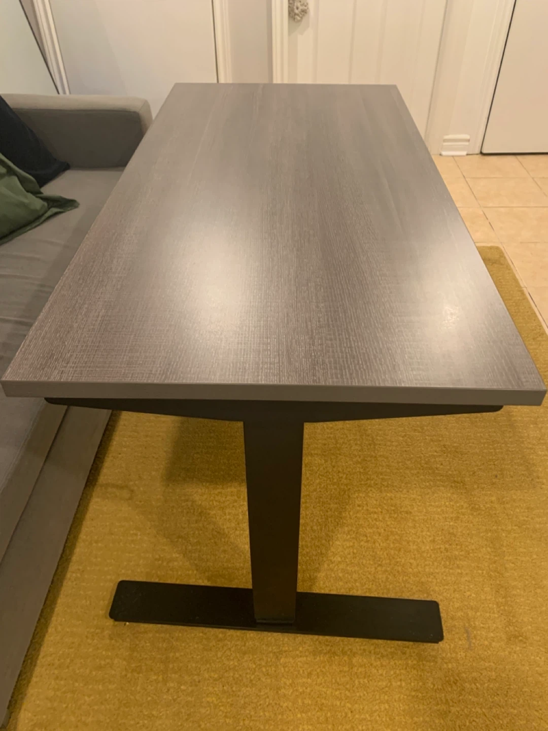 Adjustable Height Desk - Grey - photo 2