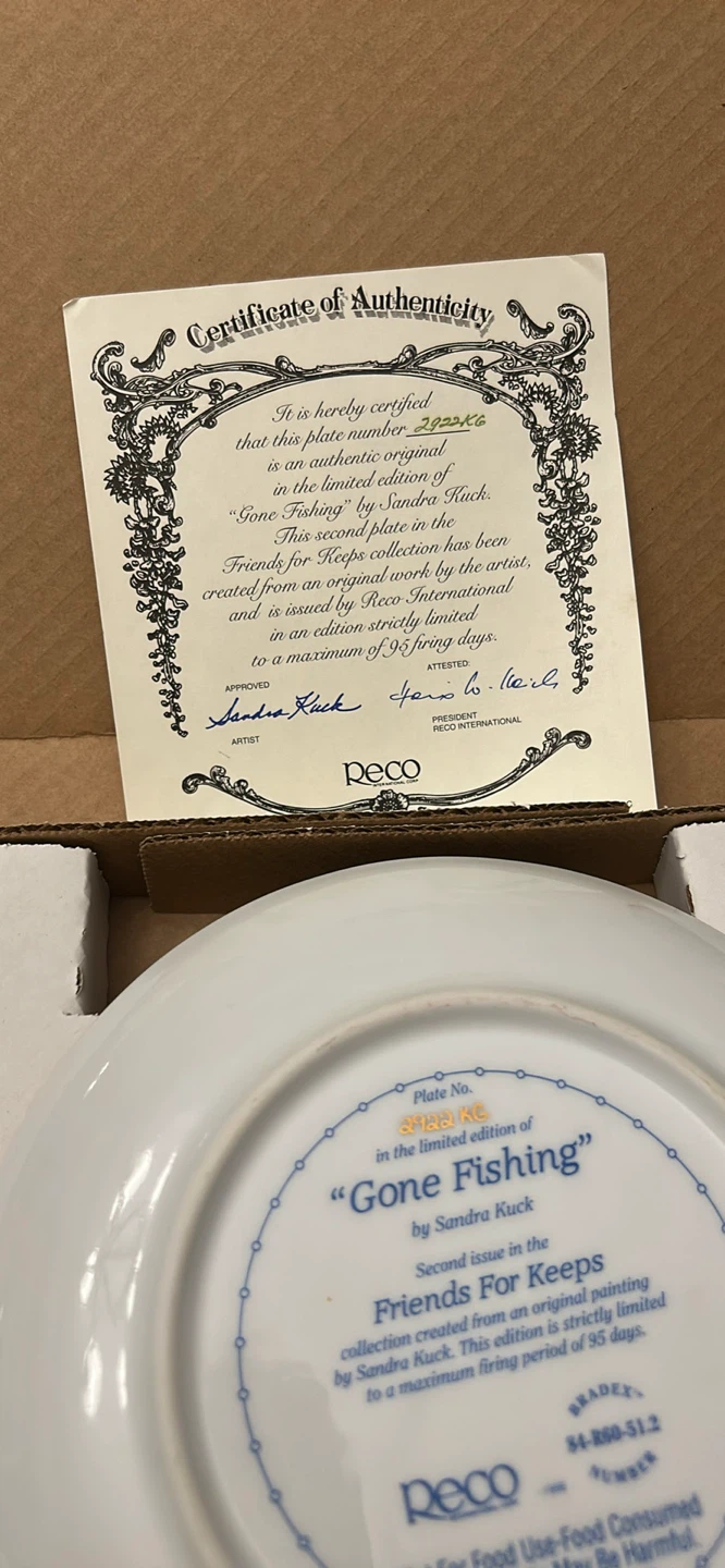 Reco 'Gone Fishing' Decorative Plate - photo 3
