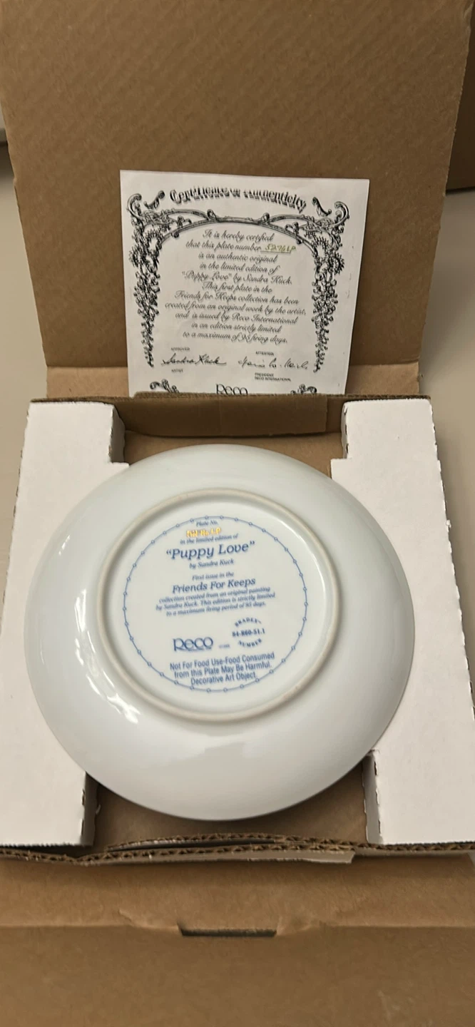 DECO "Puppy Love" Plate by Sandra Kuck - photo 2